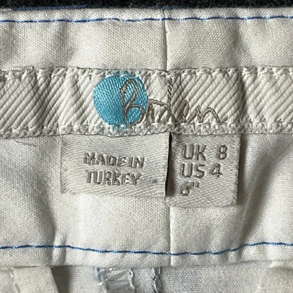 Boden Gingham Shorts Womens 4 Blue Classic Preppy Coastal Tailored Nautical